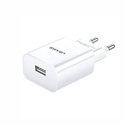 CC075   T18  Cargador USB  1 USB  2.1A  Sin cable  USAMS